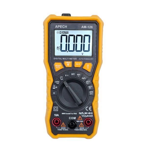 Đồng hồ vạn năng APECH AM-126 True-RMS đo điện AC/DC tự động chỉnh dải đo, đồng hồ VOM AC/DC APECH AM126 True RMS, APECH AM-126 Digital AC/DC Multimeter