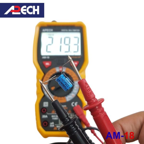 Đồng hồ vạn năng APECH AM-18 True-RMS đo điện AC/DC, đồng hồ VOM APECH AM18 True-RMS, APECH AM 18 True RMS Digital Multimeter