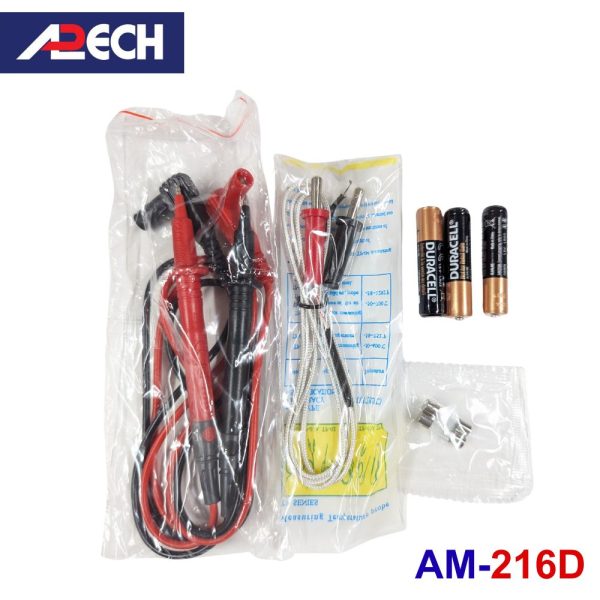 Đồng hồ vạn năng APECH AM-216D True-RMS đo điện AC/DC, đồng hồ VOM hiện số APECH AM216D TrueRMS, APECH AM-216D True-RMS Auto Range Digital Multimeter
