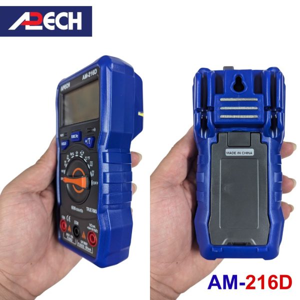 Đồng hồ vạn năng APECH AM-216D True-RMS đo điện AC/DC, đồng hồ VOM hiện số APECH AM216D TrueRMS, APECH AM-216D True-RMS Auto Range Digital Multimeter