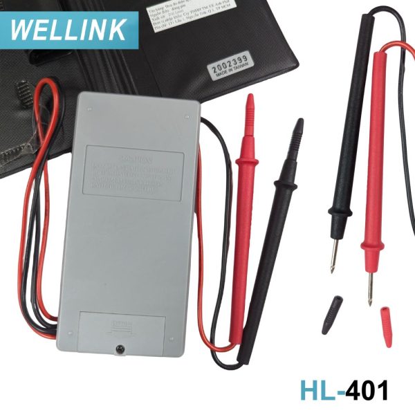 Đồng hồ vạn năng bỏ túi WELLNK HL-401 dạng ví nhỏ gọn, đồng hồ VOM mini WELLNK HL401, WELLNK HL 401 pocket digital multimeter