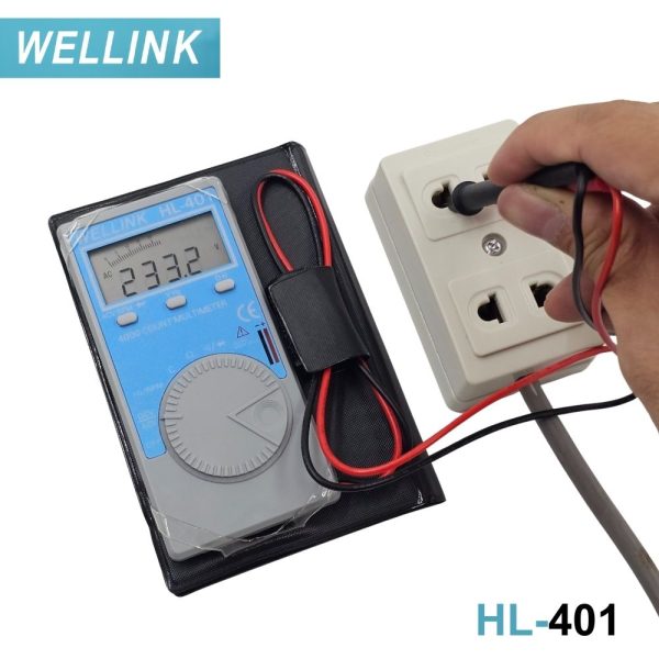 Đồng hồ vạn năng bỏ túi WELLNK HL-401 dạng ví nhỏ gọn, đồng hồ VOM mini WELLNK HL401, WELLNK HL 401 pocket digital multimeter