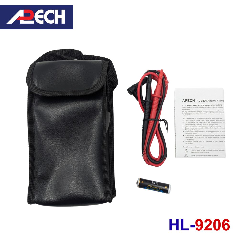 Ampe kìm cơ APECH HL-9206 chỉ thị kim đo dòng AC (500A) Ampe kìm cơ APECH HL-9206 chỉ thị kim đo dòng AC (500A), Ampe kìm chỉ thị kim APECH HL9206, APECH HL 9206 Analog Clamp Meter
