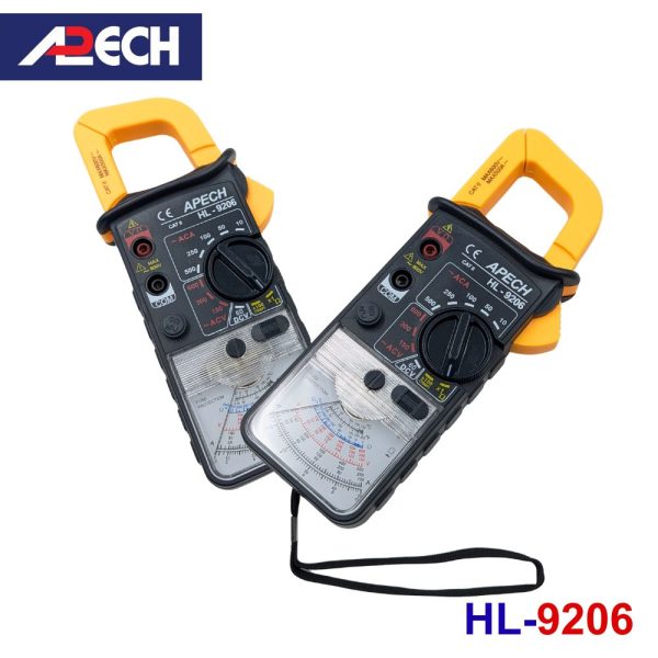 Ampe kìm cơ APECH HL-9206 chỉ thị kim đo dòng AC (500A), Ampe kìm chỉ thị kim APECH HL9206, APECH HL 9206 Analog Clamp Meter