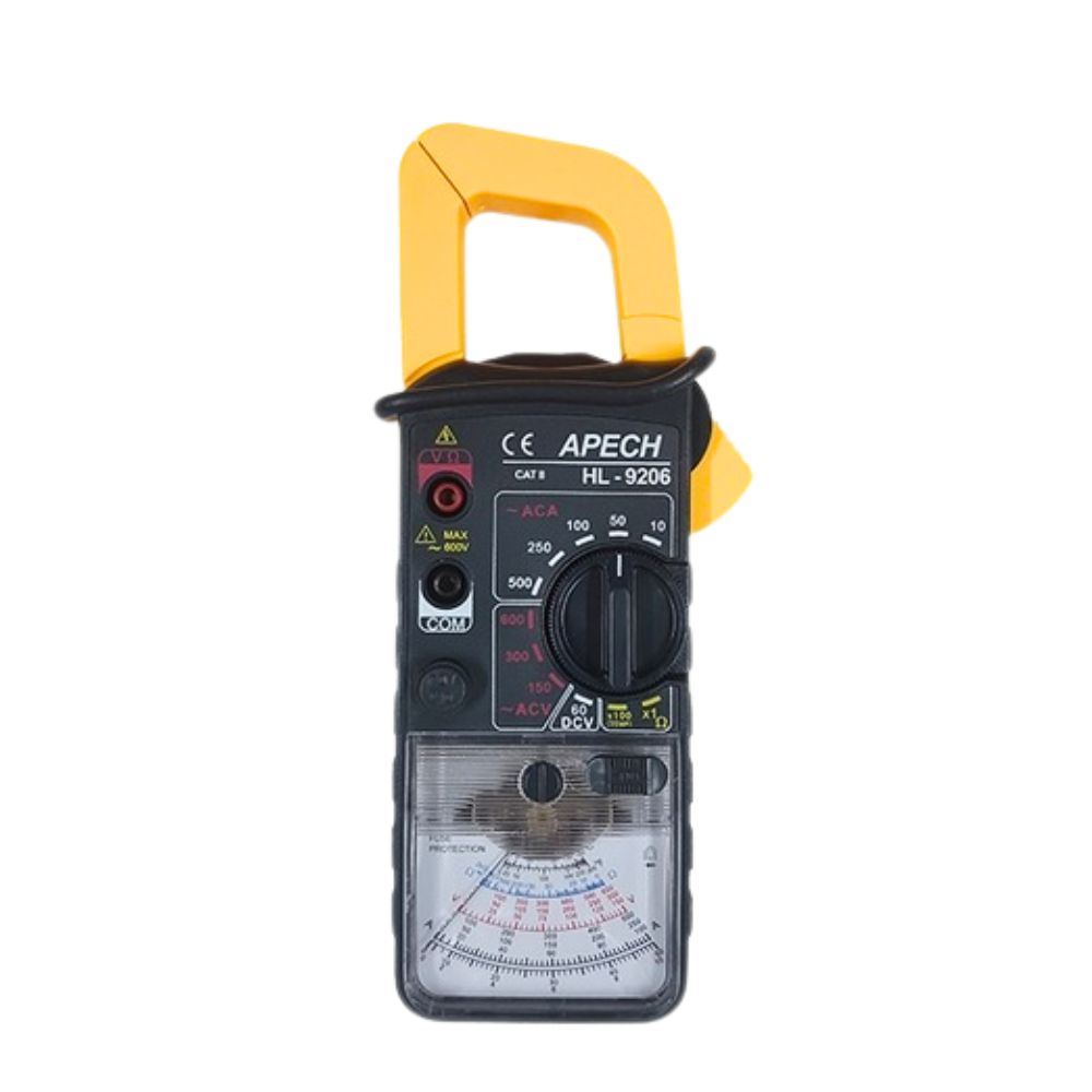 Ampe kìm cơ APECH HL-9206 chỉ thị kim đo dòng AC (500A), Ampe kìm chỉ thị kim APECH HL9206, APECH HL 9206 Analog Clamp Meter