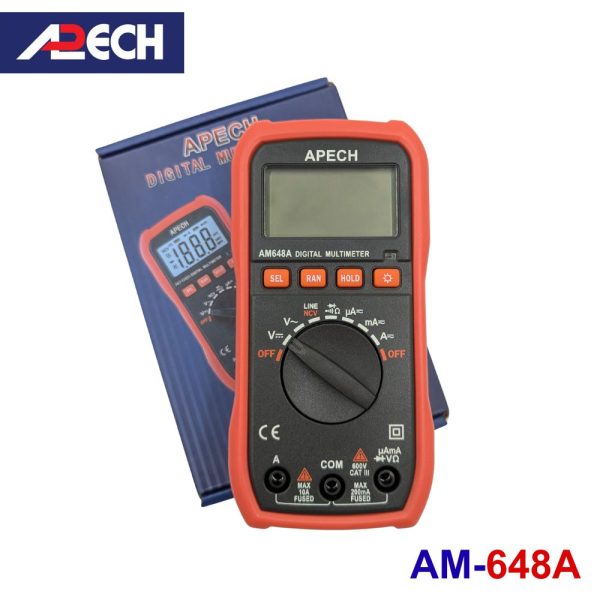 Đồng hồ vạn năng điện tử APECH AM-648A đo điện AC/DC, đồng hồ VOM APECH AM648A, APECH AM 648A Digital Multimeter