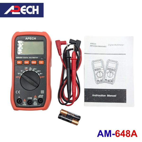 Đồng hồ vạn năng điện tử APECH AM-648A đo điện AC/DC, đồng hồ VOM APECH AM648A, APECH AM 648A Digital Multimeter