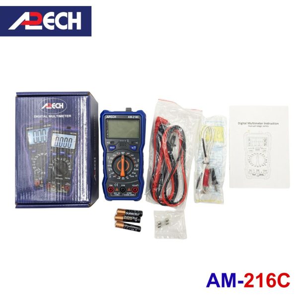 Đồng hồ vạn năng APECH AM-216C chuyên đo dòng DC giá rẻ, đồng hồ VOM hiện số APECH AM216C, APECH AM 216C Digital Multimeter