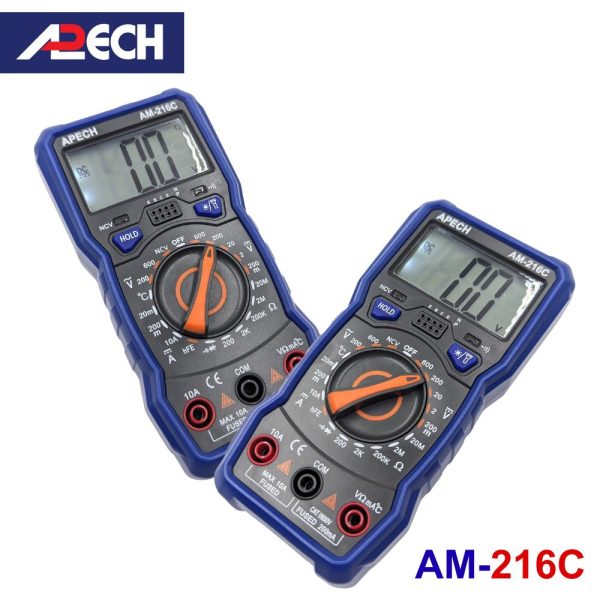 Đồng hồ vạn năng APECH AM-216C chuyên đo dòng DC giá rẻ, đồng hồ VOM hiện số APECH AM216C, APECH AM 216C Digital Multimeter