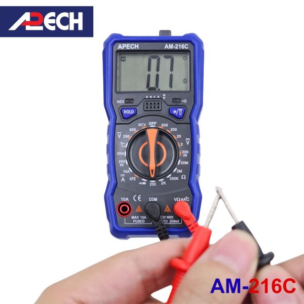 Đồng hồ vạn năng APECH AM-216C chuyên đo dòng DC giá rẻ, đồng hồ VOM hiện số APECH AM216C, APECH AM 216C Digital Multimeter