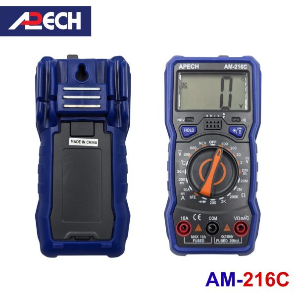 Đồng hồ vạn năng APECH AM-216C chuyên đo dòng DC giá rẻ, đồng hồ VOM hiện số APECH AM216C, APECH AM 216C Digital Multimeter