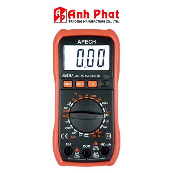 Đồng hồ vạn năng APECH AM-636A chuyên đo dòng DC, đồng hồ VOM APECH AM636A, APECH AM 636A Digital Multimeter