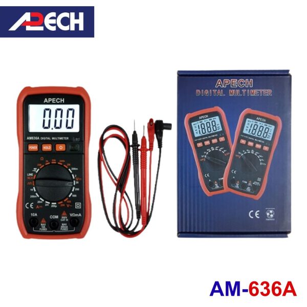 Đồng hồ vạn năng APECH AM-636A chuyên đo dòng DC, đồng hồ VOM APECH AM636A, APECH AM 636A Digital Multimeter