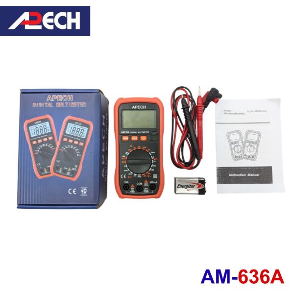 Đồng hồ vạn năng APECH AM-636A chuyên đo dòng DC, đồng hồ VOM APECH AM636A, APECH AM 636A Digital Multimeter