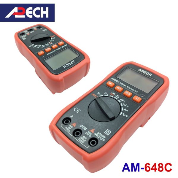 Đồng hồ vạn năng điện tử APECH AM-648C đo điện AC/DC, đồng hồ vạn năng APECH AM648C Digital Multimeter, đồng hồ VOM APECH AM 648C giá rẻ