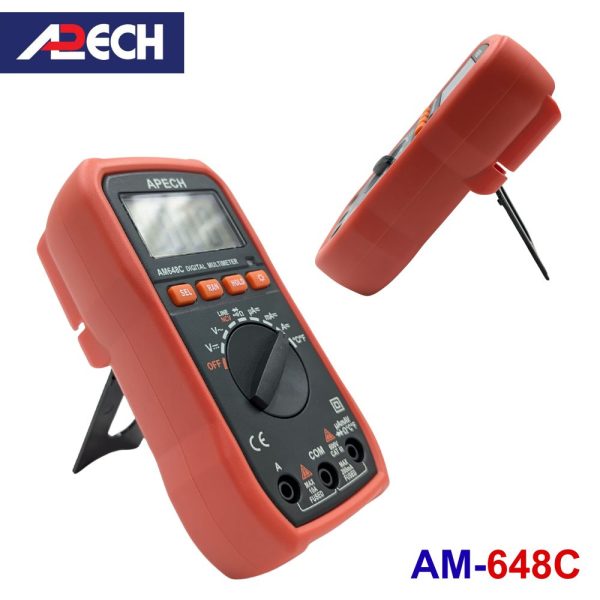 Đồng hồ vạn năng điện tử APECH AM-648C đo điện AC/DC, đồng hồ vạn năng APECH AM648C Digital Multimeter, đồng hồ VOM APECH AM 648C giá rẻ