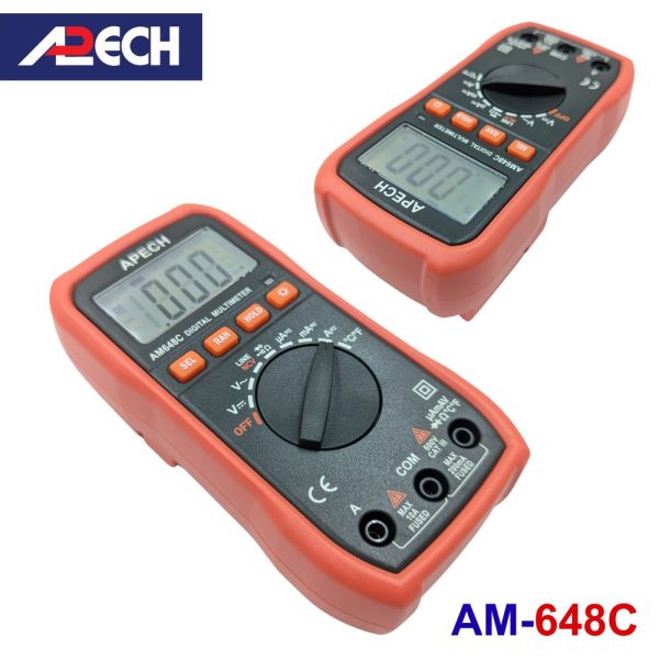 Đồng hồ vạn năng điện tử APECH AM-648C đo điện AC/DC, đồng hồ vạn năng APECH AM648C Digital Multimeter, đồng hồ VOM APECH AM 648C giá rẻ