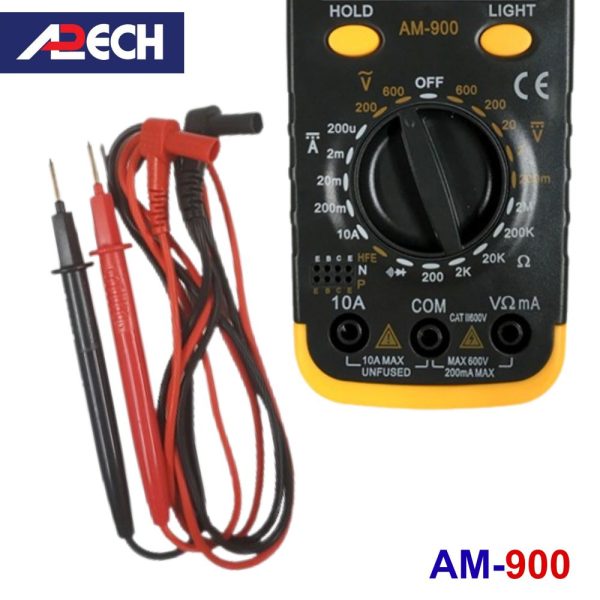 Đồng hồ vạn năng APECH AM-900 chuyên đo dòng DC, đồng hồ VOM giá rẻ APECH AM900, APECH AM 900 Digital Multimeter