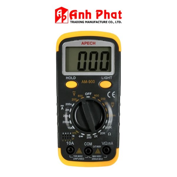 Đồng hồ vạn năng APECH AM-900 chuyên đo dòng DC, đồng hồ VOM giá rẻ APECH AM900, APECH AM 900 Digital Multimeter