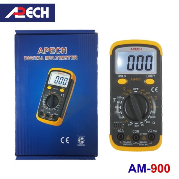 Đồng hồ vạn năng APECH AM-900 chuyên đo dòng DC, đồng hồ VOM giá rẻ APECH AM900, APECH AM 900 Digital Multimeter