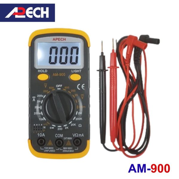 Đồng hồ vạn năng APECH AM-900 chuyên đo dòng DC, đồng hồ VOM giá rẻ APECH AM900, APECH AM 900 Digital Multimeter