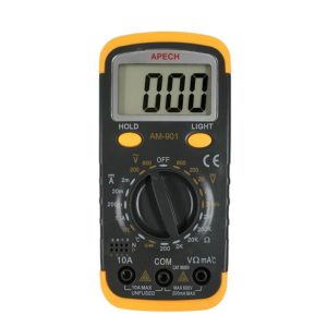 Đồng hồ vạn năng APECH AM-901 đo dòng DC và nhiệt độ, đồng hồ VOM giá rẻ APECH AM901, APECH AM 901 Digital Multimeter