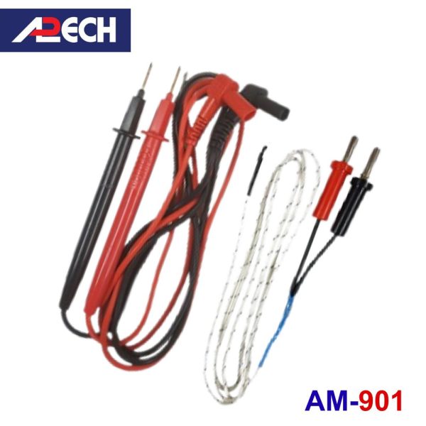 Đồng hồ vạn năng APECH AM-901 đo dòng DC và nhiệt độ, đồng hồ VOM giá rẻ APECH AM901, APECH AM 901 Digital Multimeter