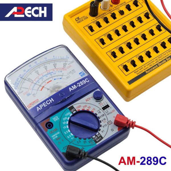 Đồng hồ vạn năng chỉ kim APECH AM-289C Analog Multimeter, đồng hồ VOM kim APECH AM289C, đồng hồ vạn năng kim APECH AM 289C