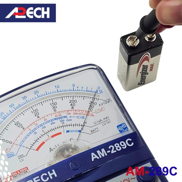 Đồng hồ vạn năng chỉ kim APECH AM-289C Analog Multimeter, đồng hồ VOM kim APECH AM289C, đồng hồ vạn năng kim APECH AM 289C