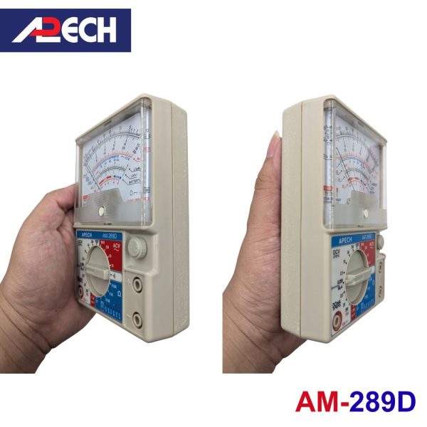 Đồng hồ vạn năng kim APECH AM-289D Analog Multimeter, đồng hồ VOM chỉ kim APECH AM289D, đồng hồ vạn năng cơ APECH AM 289D