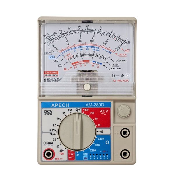 Đồng hồ vạn năng kim APECH AM-289D Analog Multimeter, đồng hồ VOM chỉ kim APECH AM289D, đồng hồ vạn năng cơ APECH AM 289D