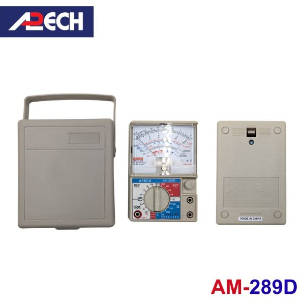Đồng hồ vạn năng kim APECH AM-289D Analog Multimeter, đồng hồ VOM chỉ kim APECH AM289D, đồng hồ vạn năng cơ APECH AM 289D