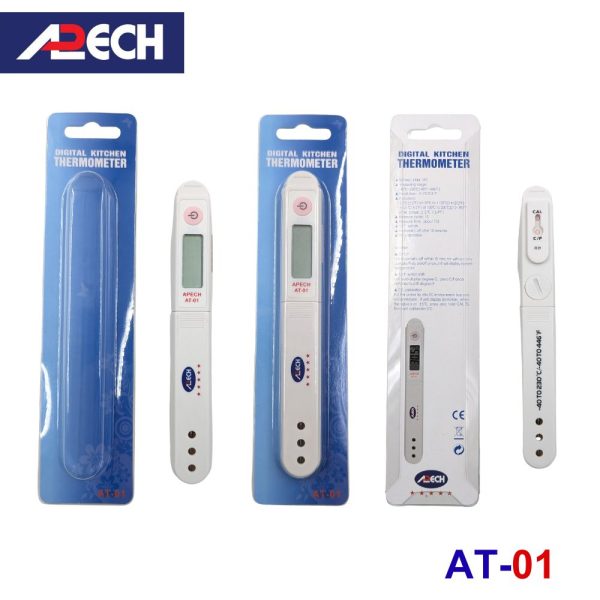 Que đo nhiệt độ APECH AT-01 tiếp xúc đầu nhọn, cây đo nhiệt độ APECH AT01, APECH AT 01 Digital Kitchen Thermometer