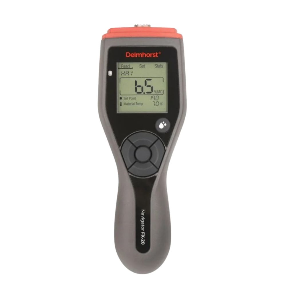 máy đo độ ẩm cỏ khô Delmhorst FX-20, máy đo độ ẩm cỏ khô và rơm cuộn Delmhorst FX20, Delmhorst FX 20 Hay Moisture Meter