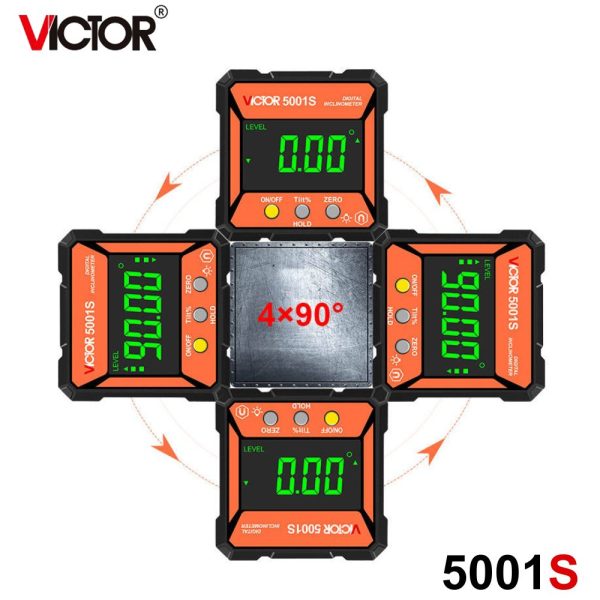 Máy đo độ nghiêng điện tử VICTOR 5001S, máy đo góc nghiêng VICTOR 5001S, VICTOR-5001S Digital Inclinometer