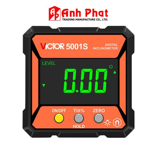 Máy đo độ nghiêng điện tử VICTOR 5001S, máy đo góc nghiêng VICTOR 5001S, VICTOR-5001S Digital Inclinometer