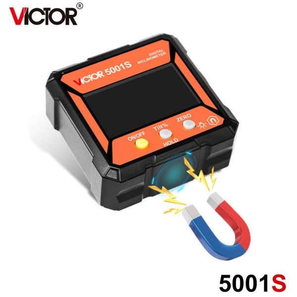 Máy đo độ nghiêng điện tử VICTOR 5001S, máy đo góc nghiêng VICTOR 5001S, VICTOR-5001S Digital Inclinometer