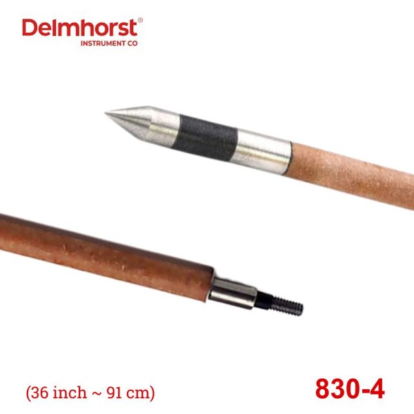 C&acirc;y đo độ ẩm Delmhorst 830-4 cho cỏ kh&ocirc; v&agrave; giấy cuộn (36 inch), điện cực đo độ ẩm Delmhorst 830 4, que đo độ ẩm cỏ kh&ocirc; Delmhorst 830-4 Prod for Agriculture and Paper