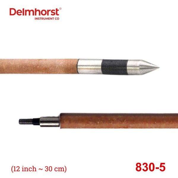 Cây đo độ ẩm Delmhorst 830-5 cho cỏ khô và giấy cuộn (12 inch), điện cực đo độ ẩm Delmhorst 830 5, que đo độ ẩm cỏ khô Delmhorst 830-5 Prod for Agriculture and Paper