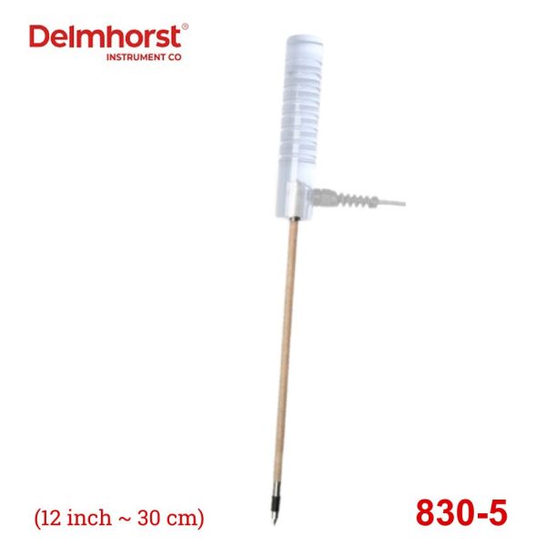 Cây đo độ ẩm Delmhorst 830-5 cho cỏ khô và giấy cuộn (12 inch), điện cực đo độ ẩm Delmhorst 830 5, que đo độ ẩm cỏ khô Delmhorst 830-5 Prod for Agriculture and Paper