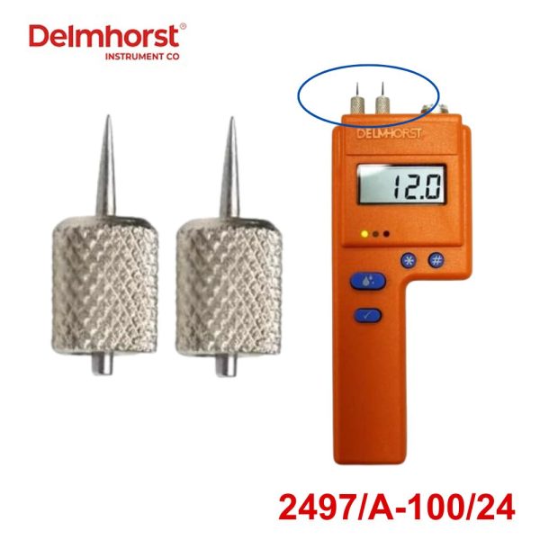 Kim máy Delmhorst 2497/A-100/24 thay thế cho máy đo độ ẩm gỗ, kim đo độ ẩm Delmhorst 2497/A - 100/24, Delmhorst 2497/A-100/24 Contact Pins Contact Pins w/Retainers