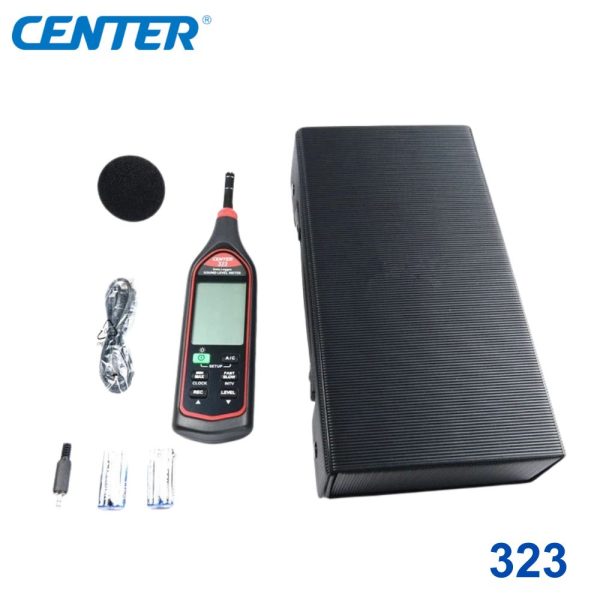 Máy đo ồn CENTER 323 Datalogger tự ghi dữ liệu, máy đo độ ồn âm thanh CENTER 323, CENTER-323 Digital Sound Level Meter