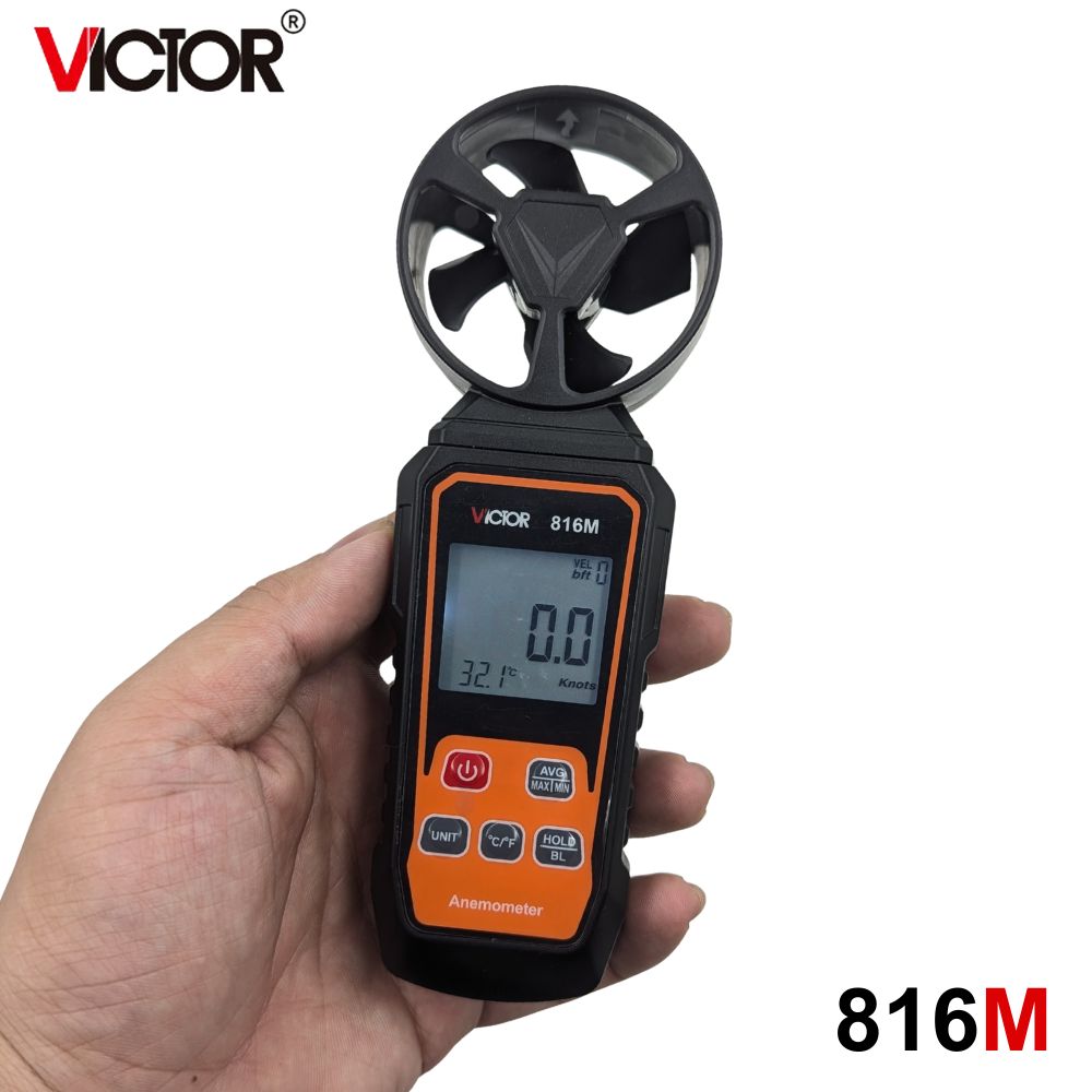 Máy đo gió VICTOR 816M cánh quạt cầm tay máy đo gió VICTOR 816M Digital anemometer, máy đo tốc độ gió VICTOR-816M, VICTOR 816M Anemometer
