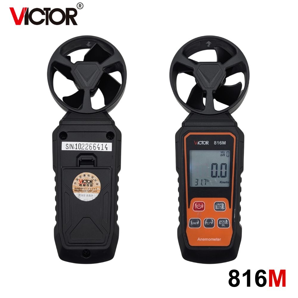 Máy đo gió VICTOR 816M cánh quạt cầm tay máy đo gió VICTOR 816M Digital anemometer, máy đo tốc độ gió VICTOR-816M, VICTOR 816M Anemometer