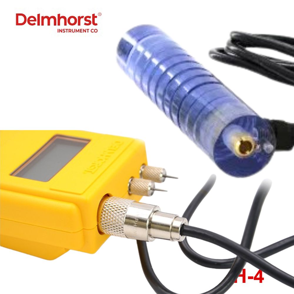 Tay cầm Delmhorst H-4 gắn điện cực đo độ ẩm tay cầm Delmhorst H-4 gắn điện cực đo độ ẩm, Tay cầm gắn đầu dò điện cực Delmhorst H4 cho máy đo độ ẩm, Delmhorst H-4 Electrode Handle