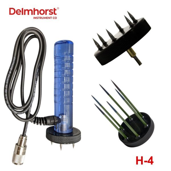tay cầm Delmhorst H-4 gắn điện cực đo độ ẩm, Tay cầm gắn đầu dò điện cực Delmhorst H4 cho máy đo độ ẩm, Delmhorst H-4 Electrode Handle