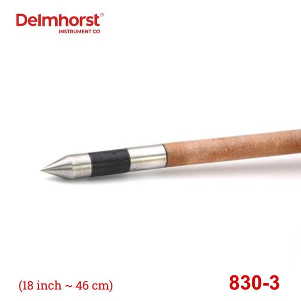 Cây đo độ ẩm Delmhorst 830-3 cho cỏ khô và giấy cuộn (18 inch), điện cực đo độ ẩm Delmhorst 830 3, que đo độ ẩm cỏ khô Delmhorst 830-3 Prod for Agriculture and Paper