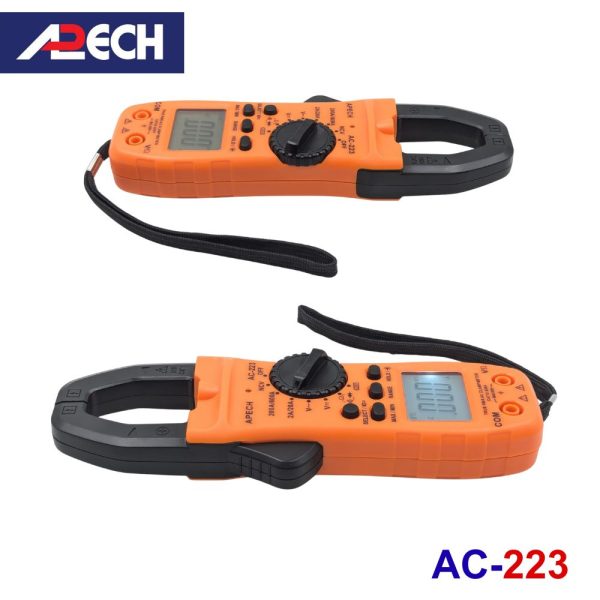 Ampe kìm APECH AC-223 True-RMS đo dòng AC, đồng hồ ampe kìm APECH AC223 True RMS, APECH AC 223 AC Clamp Meter