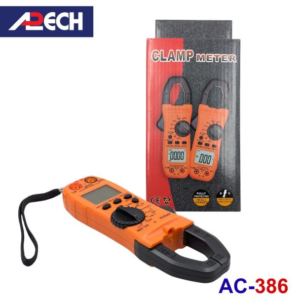 Ampe kìm APECH AC-386 True-RMS đo điện AC/DC, đồng hồ Ampe kìm AC/DC APECH AC386, APECH AC 386 AC/DC Clamp Meter