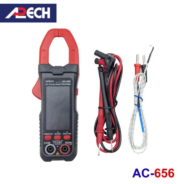 Ampe k&igrave;m APECH AC-656 True-RMS đo d&ograve;ng AC, đồng hồ Ampe k&igrave;m AC APECH AC656, APECH AC 656 Digital Clamp Meter